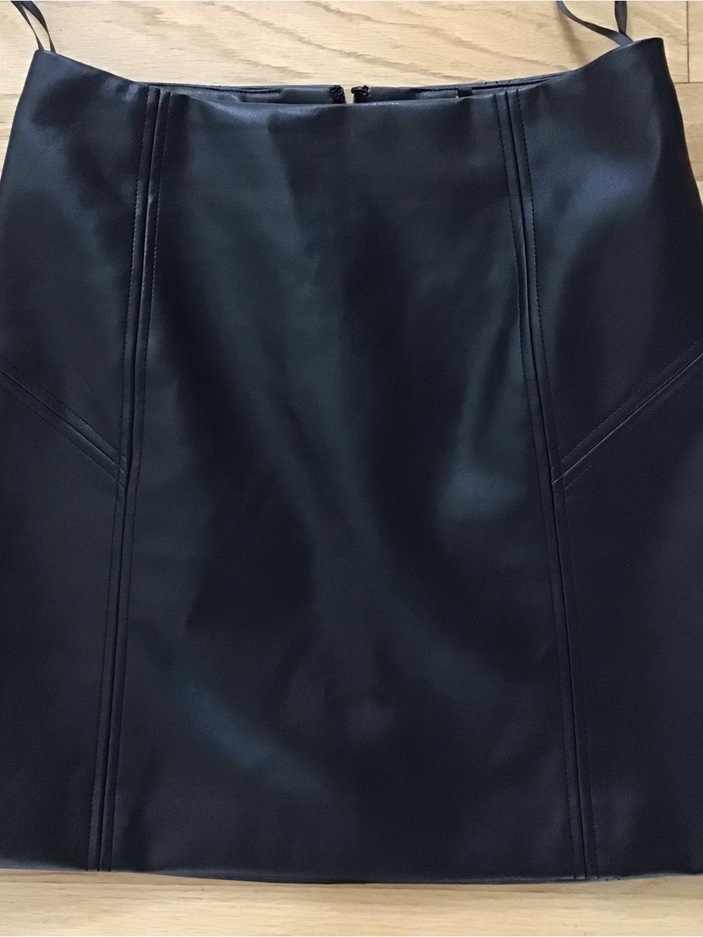 Bagatelle Black Faux Leather Mini Skirt/ Sm